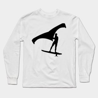 Wing surfer with foil wing Long Sleeve T-Shirt